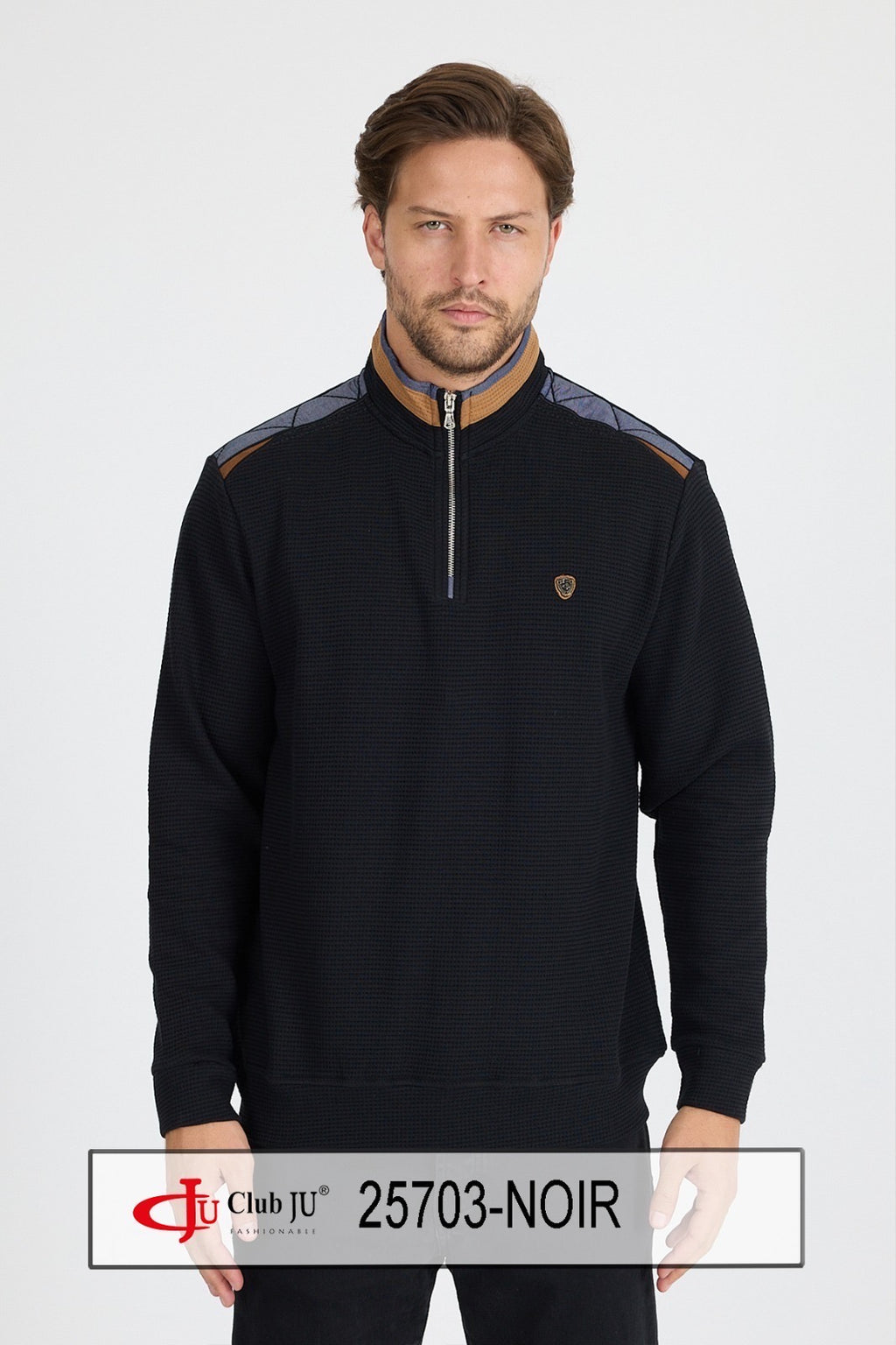 Polo maille fermeture