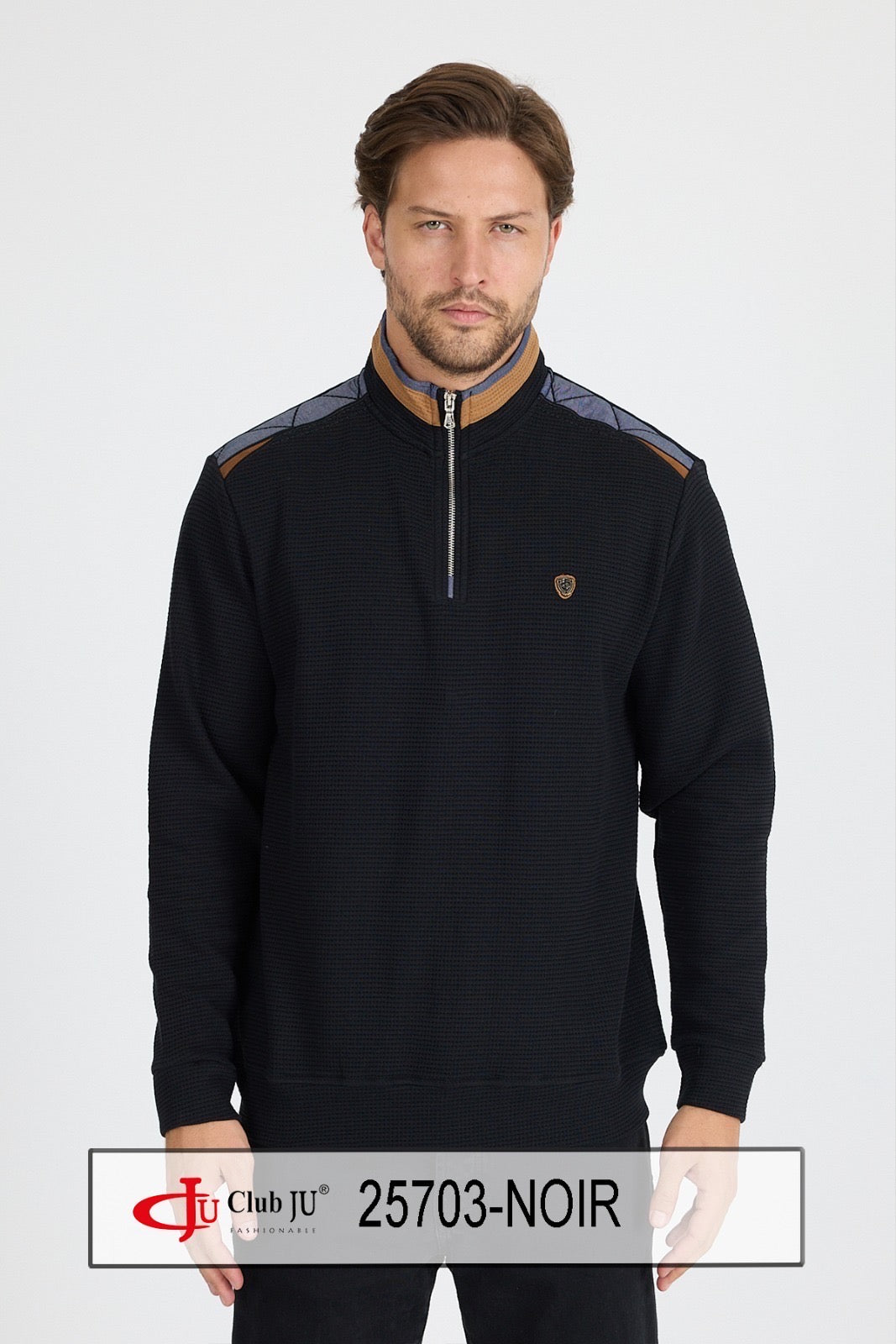 Polo maille fermeture