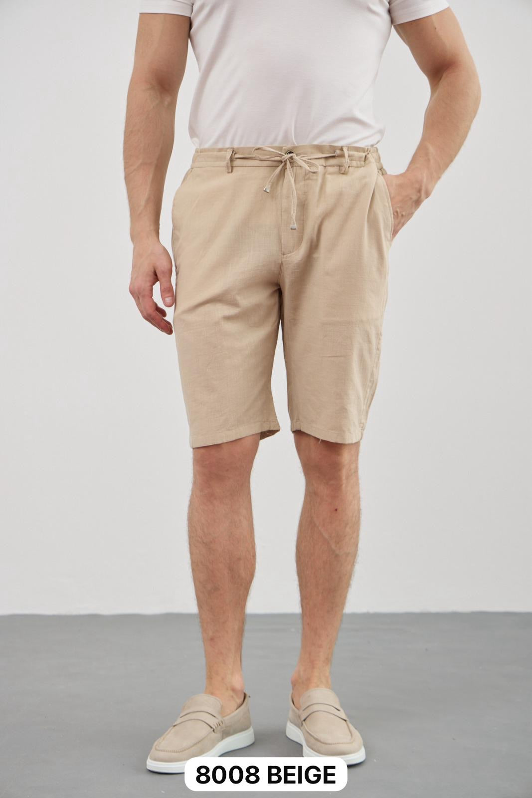 Short beige décontracté